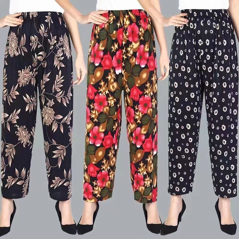 冰絲九分直筒褲